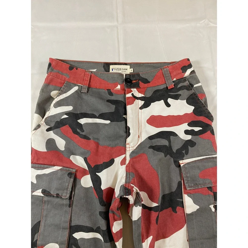 BIG FOR SAM Patchwork Camo Cargo Pants Kids Size S Streetwear‎